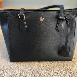 Tory Burch Small Robinson Saffiano Leather Tote